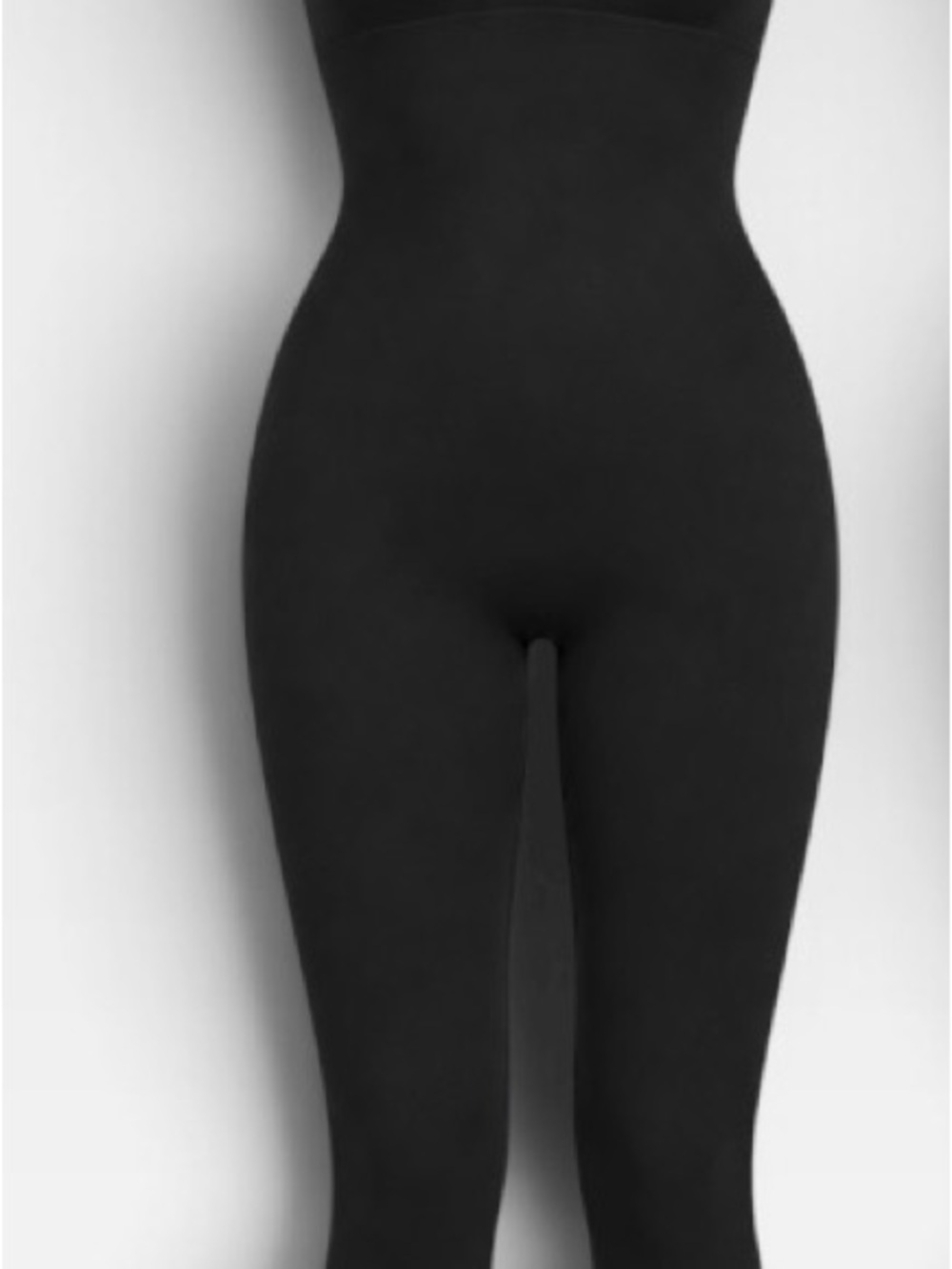 Black Ribbed Seamless Jumpsuit Open Back Size M
